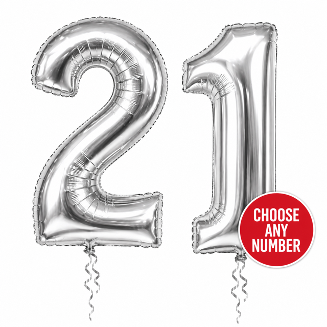 Number Balloons Siler
